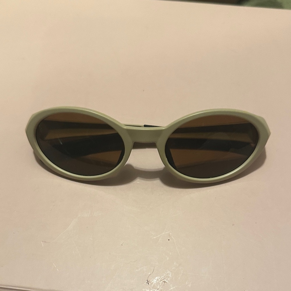 Urban Outfitters Cream Oval Sunglasses